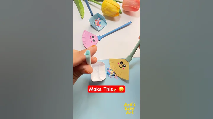 DIY Origami 🧹 easy paper craft idea @ArasEasyArt #viral #shorts #trending