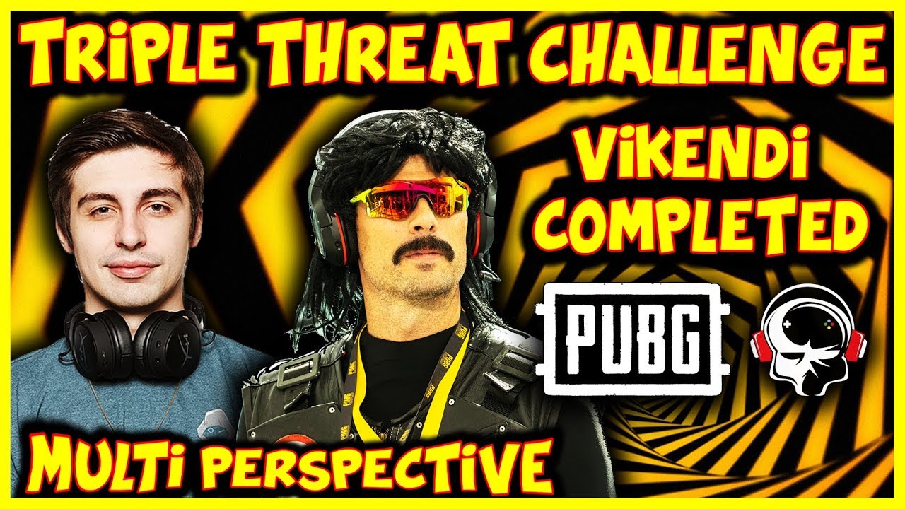 Dr Disrespect Tries PUBG Triple Threat Challange with SHROUD & Break (Doc and Shroud Pubg 