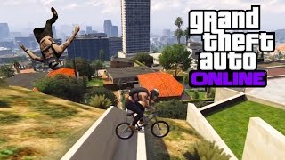 GTA 5 - Epic stunt en bmx ! 100% FUN