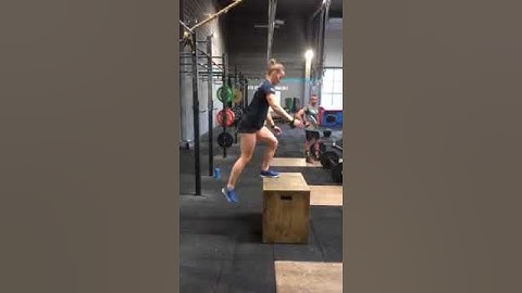Squat box jump