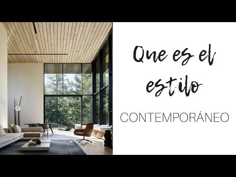 Video: La definición de una serie de estilos: ¿qué es el diseño contemporáneo?