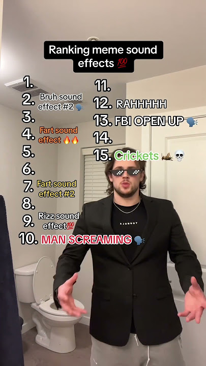 Ranking meme sound effects 💯