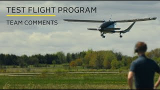 Team Review of Successful Pre-Transition Test Flight