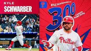 Kyle Schwarber hits milestone HOME RUN No. 300 a whopping 466 FT!