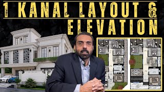 Modern 1 Kanal House Layout & Elevation Design 2026 | Pakistan