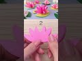 Lotus Flower. How to make paper flowers. #shorts #paperflower #papercraft #flowermaking
