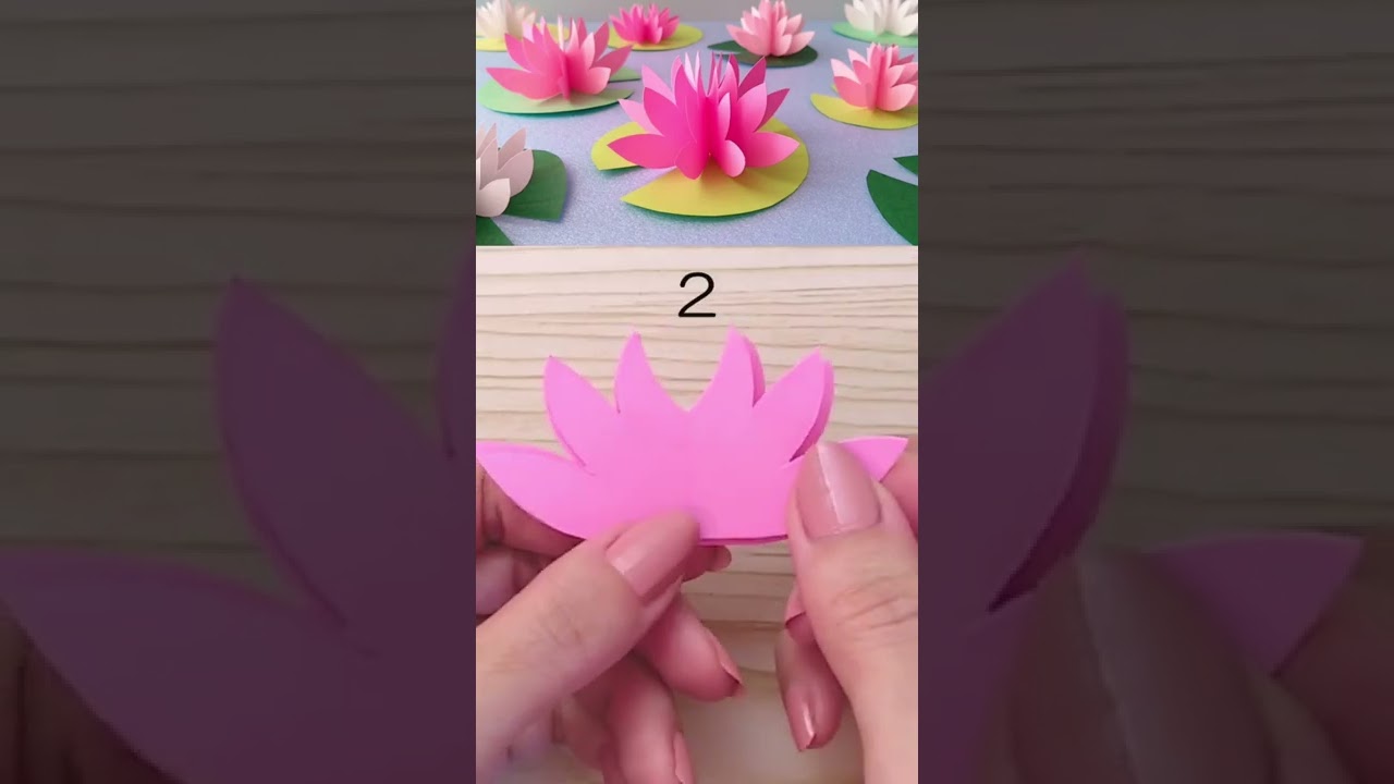 Как сделать цветок лотоса. бумажные цветы. Ручной работы
