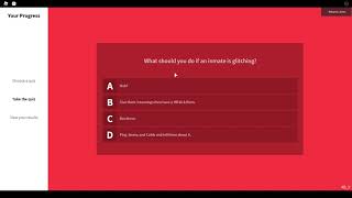 How to get a 100% grade on the Correction's Officer Quiz screenshot 4