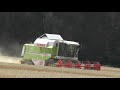 Weizen Dreschen mit Claas Dominator 108 VX oberfränkischen Wunsiedel Juli 2019 nicht neu