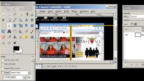 Create Screen Shots and Edit in Gimp