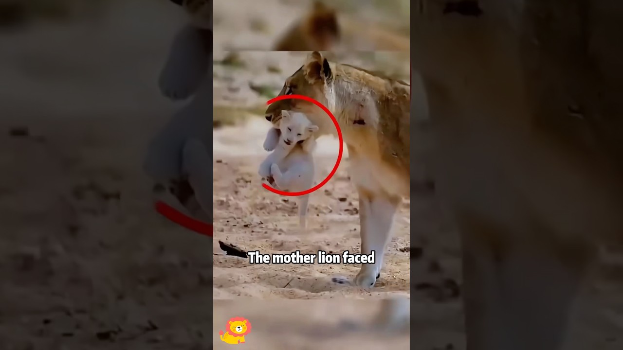 🙏❤️💔White lion cub rejected by mom 😢🦁