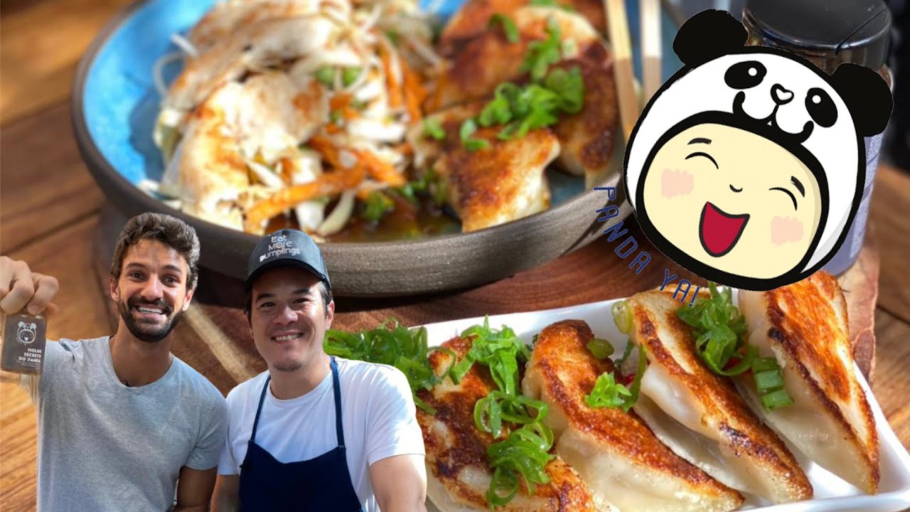 RECEITA DE SALADA FRANGO ASIÁTICO com Dumpling ou Guioza