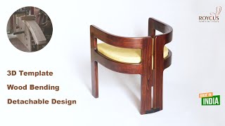 How to make this Chair perfectly | Design on iPad | Bending Wood | Detachable | by ROYCUS STUDIO