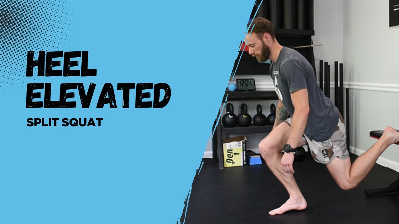 Heel Elevated Split Squat - YouTube