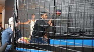 Karl-Anthony Towns Sets NBA Store Pop-A-Shot Record!