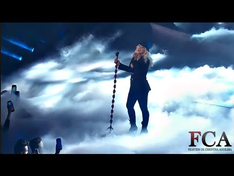 Christina Aguilera Ft NAS Medley NBA All Star Game Kick Off 2015 