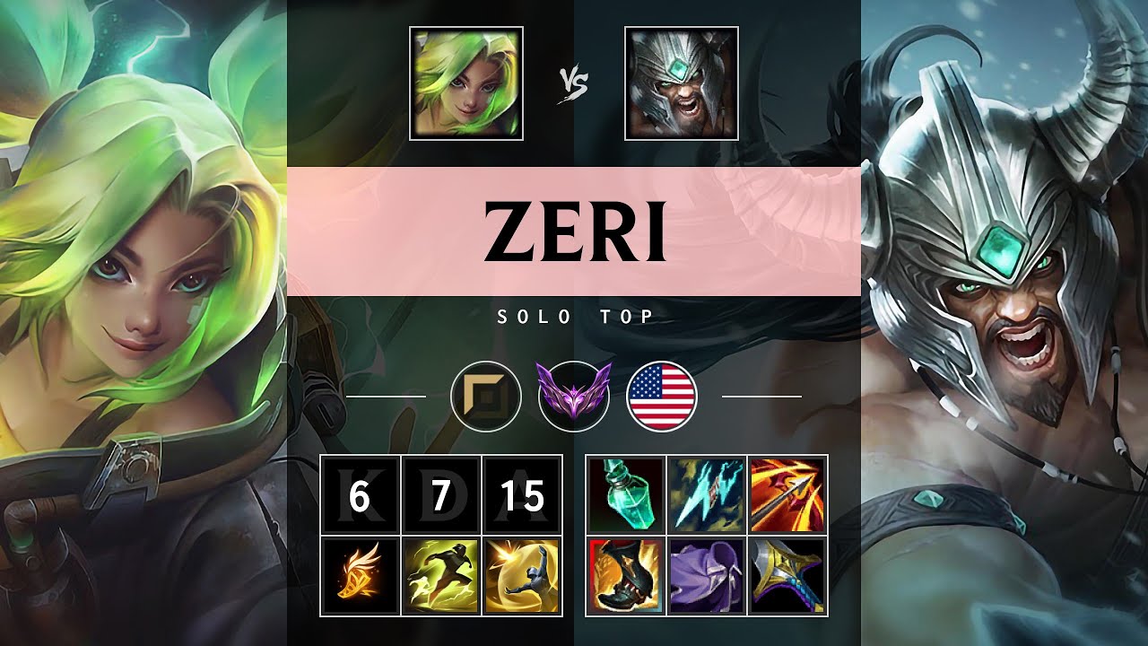 Zeri Top vs Tryndamere - NA Master Patch 25.16
