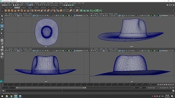 Maya modeling Tutorial:How to create a Hat in less than 5 minutes