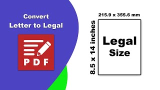 How to convert letter size pdf to legal size in PDF-XChange Editor