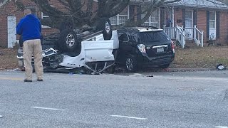 1 dead, 9 hurt in Newport News multi-vehicle accident