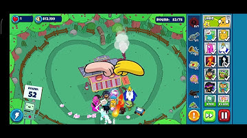 Bloons Adventure Time TD, Grasslands Apple thief, Impoppable part 1 (No allies)