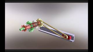 Three Gear Driven Slider Mechanism⚙️