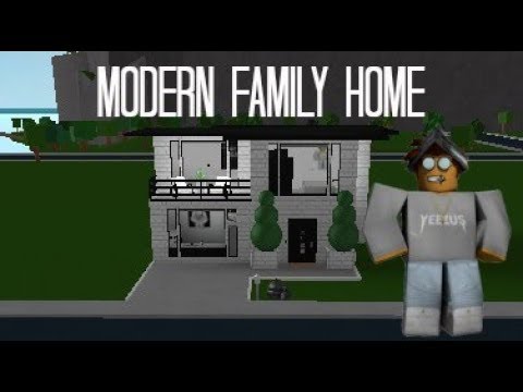 Roblox Welcome To Bloxburg Modern Family Home Speedbuild Youtube