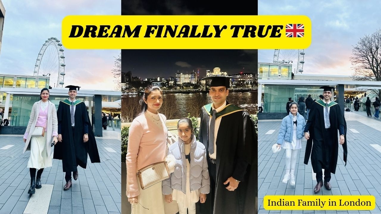 From India to UK 🇬🇧 Our GRADUATION Day in LONDON🎓 Dream Finally Came True