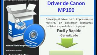 Descargar Driver de canon MP190 Impresora - YouTube