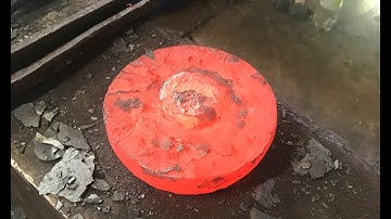 Forging a lathe chuck backplate pt2