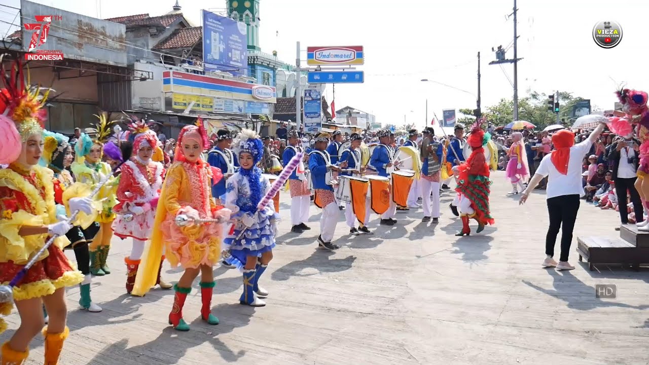 AKSI PENAMPILAN DRUM BAND ~ FESTIVAL KARNAVAL HUT RI KE 77 KECAMATAN LARANGAN BREBES 23/08/2022