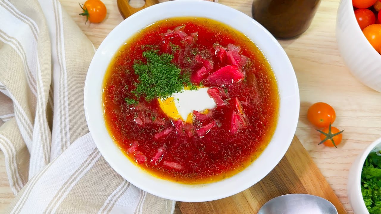 Classic Homemade Borscht | Traditional Beet Soup Recipe - YouTube