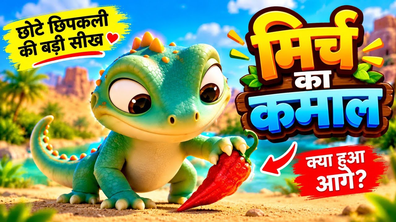 Cute Baby Lizard Eats a Spicy Chili 🌶️😱 | Funny 3D Animated Cartoon ...