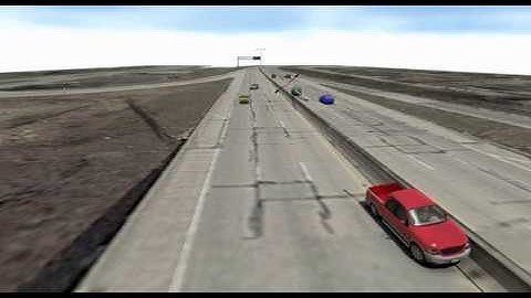 Pickup Truck Crashes into Lamp Posts | A Virtual CRASH Simulation