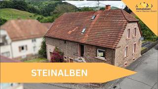 🏠 HISTORISCHER CHARME MIT POTENZIAL: Sandsteinhaus mit Scheune &amp; Südgarten in Steinalben!