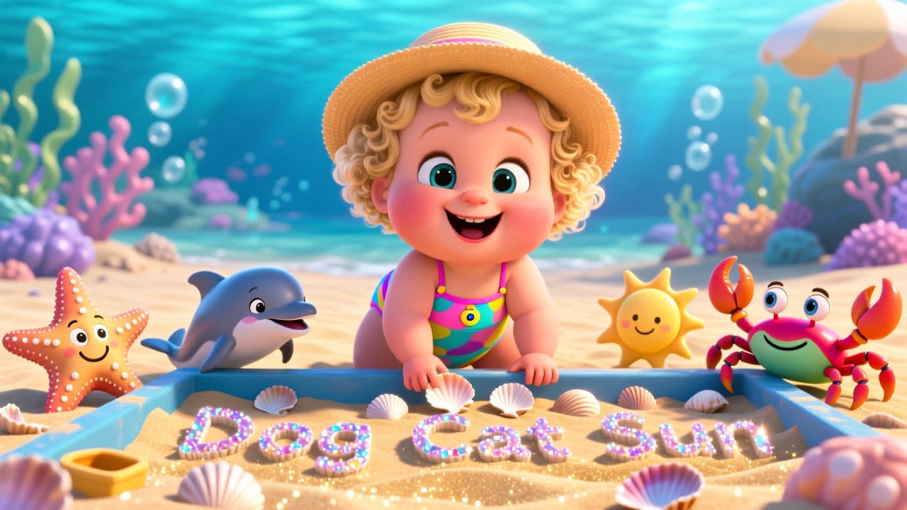 Ocean Wave Learning Fun 🌊🐠 Fun Learning Song for Kids | Learn with Ocean Friends