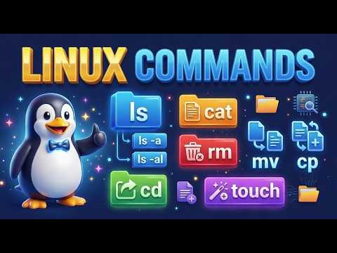 Linux Commands for Beginners | ls, cat, rm, cd, touch, mv, cp Explained