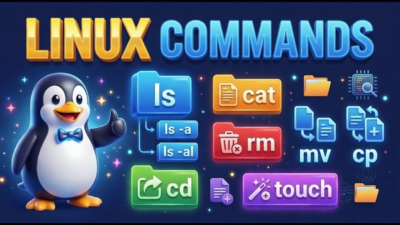 Linux Commands for Beginners | ls, cat, rm, cd, touch, mv, cp Explained ...