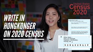 Write in Hongkonger: Make Hongkongers count on 2020 Census