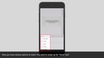 How to insert icons in PowerPoint for iPhone