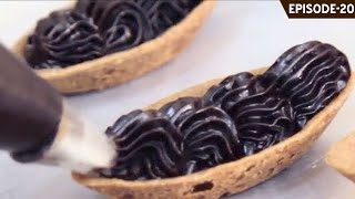 Learn how to make delicious eggless chocolate truffle filled boat tarts using just 6 ingredients screenshot 3