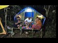 diguyur hujan deras brmalam di cabin daun, tidur nyenyak sampai pagi
