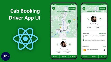 Online Cab Booking Driver App in React Native App UI | Uber Clone React Native | Ola Clone