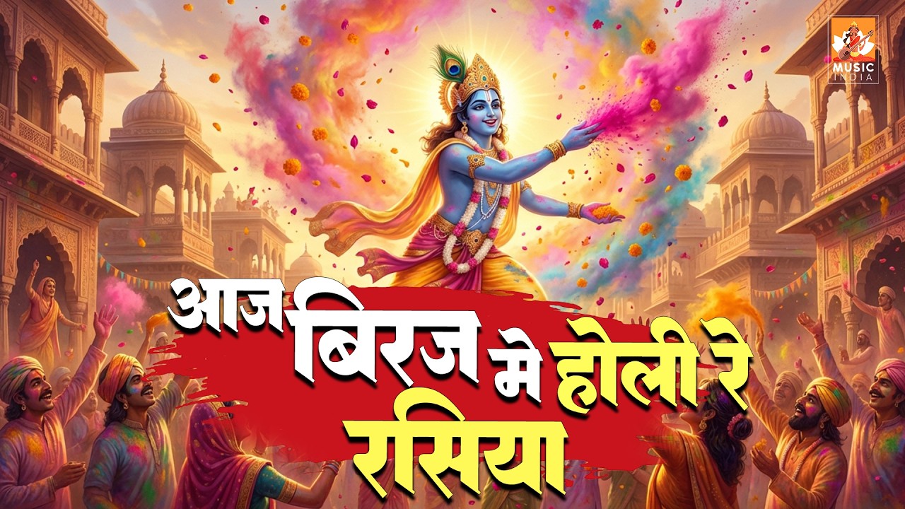 आज बिरज में होरी रे रसिया - Aaj Biraj Mai Holi Re Rasiya || Krishna Holi Bhajans | Shyam Bhajan