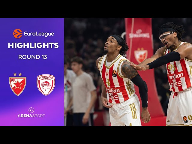 EUROLEAGUE (13. kolo) Crvena Zvezda - Olympiacos 91-80 | 26. novembar 2025.