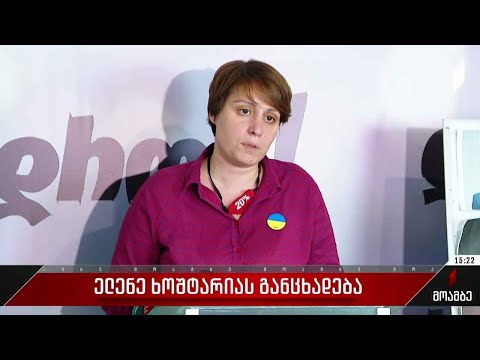 ელენე ხოშტარიას განცხადება