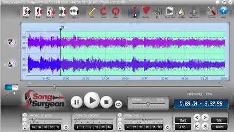 Song Surgeon Version 3 - Fixed vs. Float progress on audio wave form display