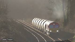 66105 ON HEMERDON BANK WORKING 6C53 1151 PARKANDILLACK - EXETER RIVERSIDE YARD CHINA CLAY 24-2-22