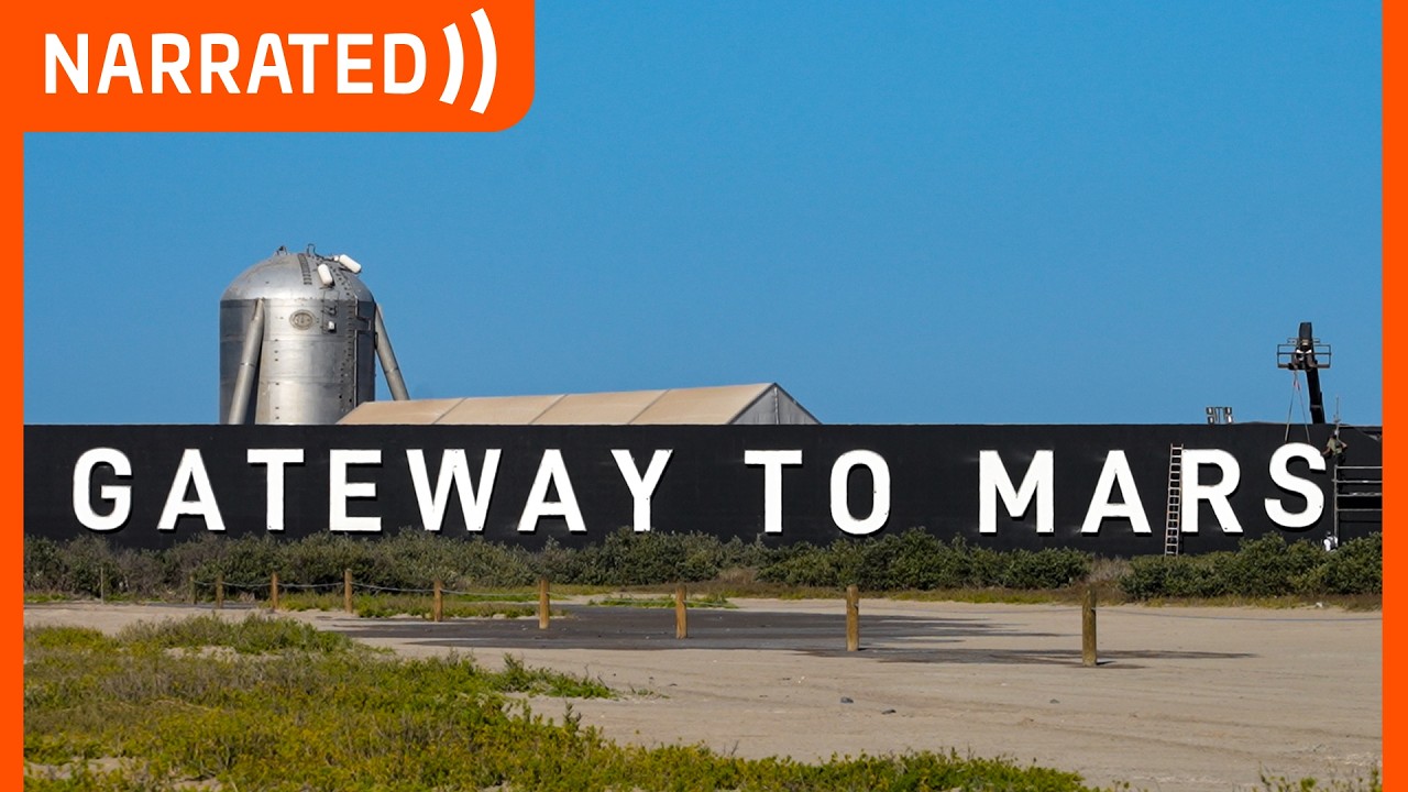 As NASA prepares to launch Artemis II around the Moon in days, Starbase reinstalled its iconic "Gateway to Mars" sign at Pad 2, pointing tow