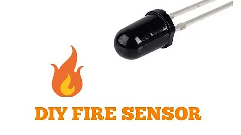 DIY FIRE SENSOR USING BC547 TRANSISTORS AND PHOTO DIODE
